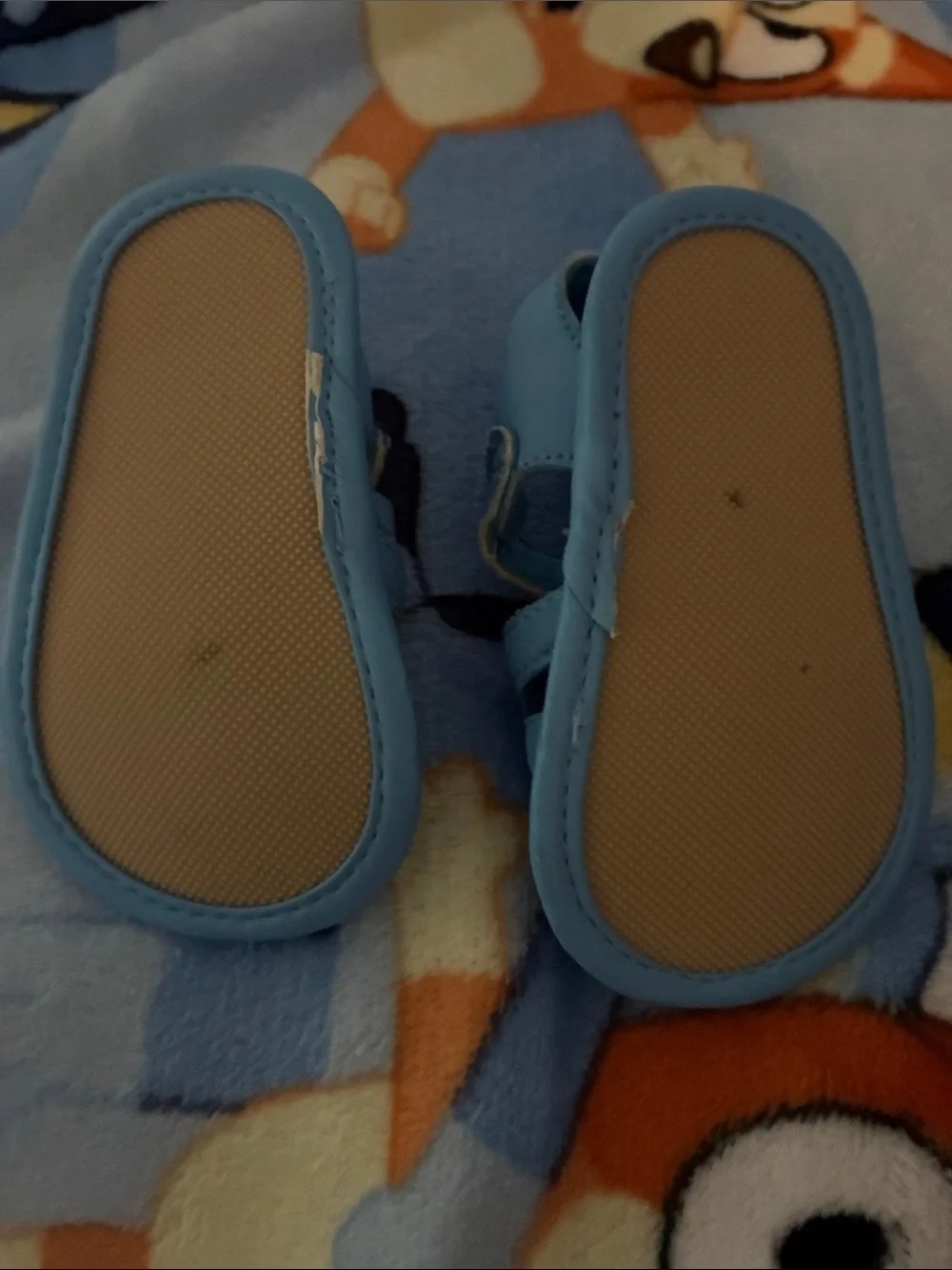 Disney Light Blue Mickey Mouse Baby Walker Sandals